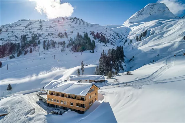 Wolfegg, Blick zur Skipiste