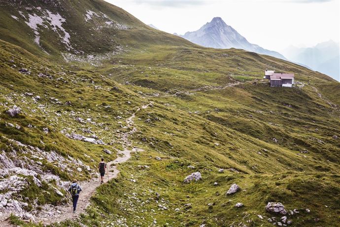 Auf dem Weg zur Widderstein Hütte