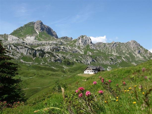 Ausblick auf Biberacher Hütte