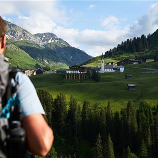 Ausblick auf Warth