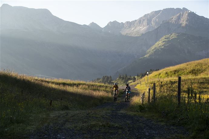 Mit dem Bike zur Unteren Gaisbühelalpe