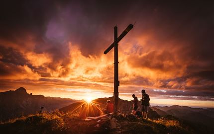 Sonnenuntergang auf der Höferspitze