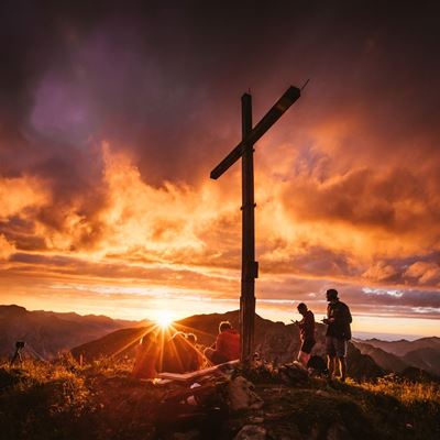 Sonnenuntergang auf der Höferspitze