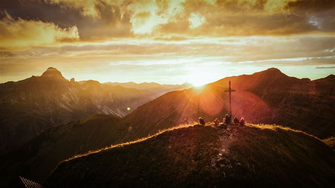 Sonnenuntergang auf der Höferspitze