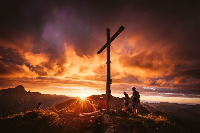 Sonnenuntergang auf der Höferspitze